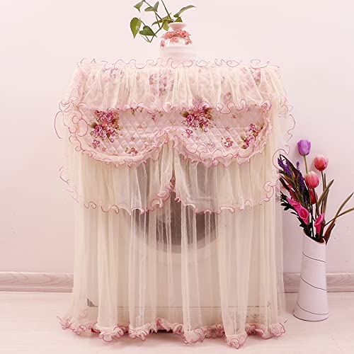 Washer and Dryer Cover Lace Washing Machine Cover for Indoor Top Load and Front Load Machine,