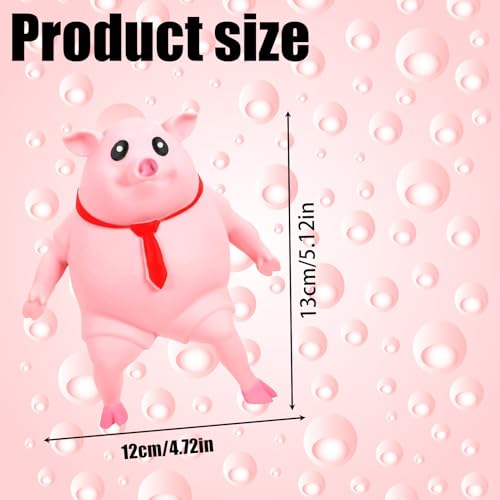 DFADKYWU Schweine Quetschspielzeug, Unbreakable Pig, Anti Stress Schwein, Kreatives Dekompressions Piggy, Pig Fidget Toy, Stress Spielzeug, Anti Stress Spielzeug für Erwachsene und Kinder