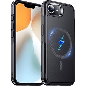 Temdan Capa magnética projetada para iPhone 16E, [compatível com Magsafe] [proteção contra quedas de grau militar] Capa de telefone resistente à prova de quedas resistente à prova de choque para