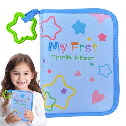 Álbum de fotos de bebé – Álbum de recuerdos en tela suave, álbum de recuerdos para niños | Folleto de recuerdos para niñas y niños pequeños, organizador de fotos para momentos de infancia con