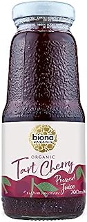 Biona Organic Tart Cherry Juice 200 ml, Pack of 6 - Not from Concentrate - Pure, Pressed Fruit Juice - Freshly Harvested by Organic Farmers