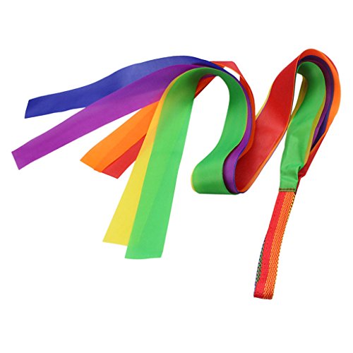 F Fityle 2x Fitas De Dança Rítmica Ginástica Cheerleading Streamer Ballet Dancing Toy