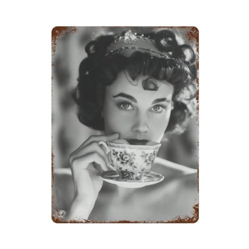 Plaque rétro fer vintage Pinup Hair Rollers décoration murale bar