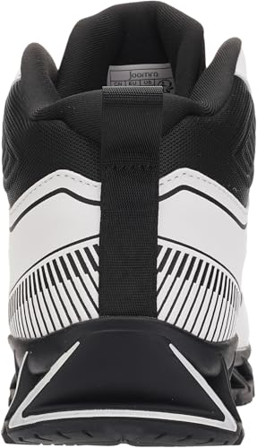 Image of Joomra Men's Stylish Sneakers High Top Athletic-Inspired Shoes | Premium Vegan Leather Upper, Durable Rubber Outsole, Perfect Ankle Support, Ideal for Outdoor & Casual Wear
