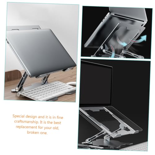 Soporte Ajustable Zerodeko para Laptop de Metal Plata miniatura 4