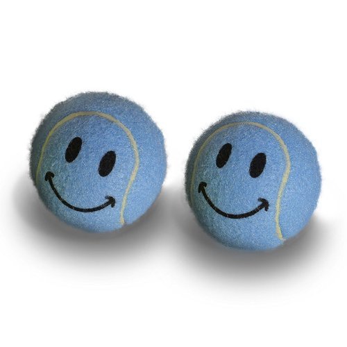 Pre-Cut Walker Glide Balls - 15 Colors & Styles (Smiley - Blue)