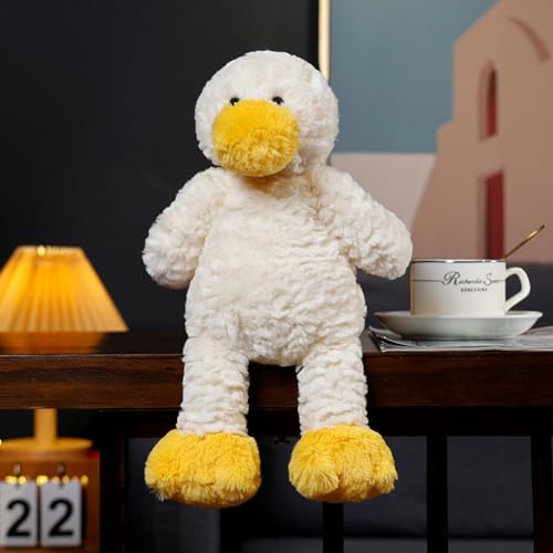 NatureMan 12inch Cute Duck Stuffed Animals, Soft White Duck Plush Pillows Kawaii Duck Plushie Toys Gifts for Kids Christmas Children's Day