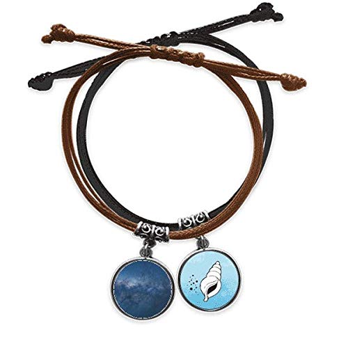 Pulsera de cuerda galaxia oscura para tus looks urbanos diarios