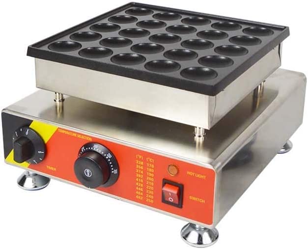 Image of Andrew James Mini PAN Cake Maker Commercial Stainless Steel 25 Piece PER Batch Crepe Machine - 1 Year Warranty | Commercial For Industrial Use