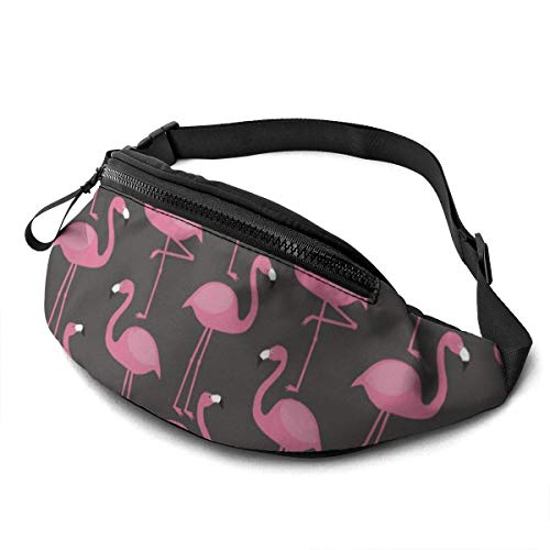XCNGG Bolso de cintura corriente bolso de cintura de ocio bolso de cintura bolso de cintura de moda Flamingos Waist Pack Bag for Men Women,Casual Running Belt Bags Hip Bum Bag with Adjustable Strap Bu