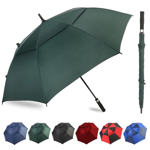 ZDSSM Golf Umbrella 54-72 Inch Windproof Waterproof Double Canopy Auto Open
