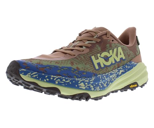 HOKA Speedgoat 6 Mens Shoes Size 10.5 Color: Maple/Cardamom-Multi-Colored