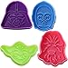Anyana 4pcs set cartoon fondant plunger Cookie Cutter biscuit stamp stamper impression decorating Sugarcraft Cake Decoration pastry pie crust mold