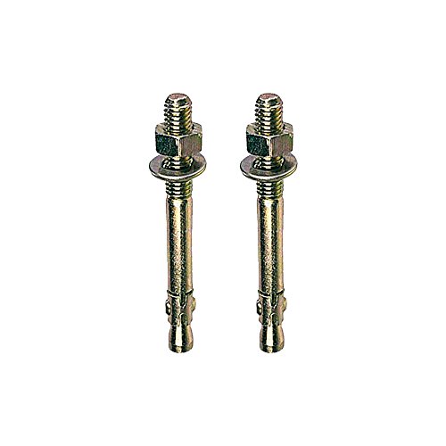 M6 x 70mm Through Bolt Wall Anchor Bolts - 2 Pack