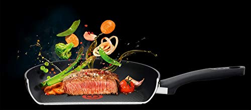 Tefal G10704 So Tough Padella, Alluminio, Nero