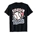 Cousin Of Rookie 1st Birthday Boy Baseball T-Shirt