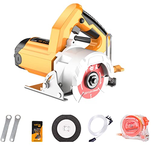 XSCQ 1350W High Power Stone Cutting Machine Multifunctional Circular Saw Industrial Grade Chainsaw Multifunctional Portable Grooving Machine, Yellow, XSCQ01