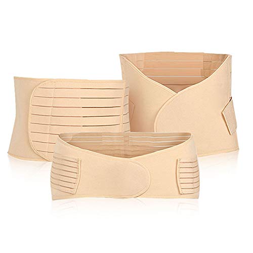 QLING Cinturones de recuperación de Postparto 3 en 1 con sección C para moldear el Vientre, Cintura, Pelvis y Cintura, para Mujer, Show, X-Large