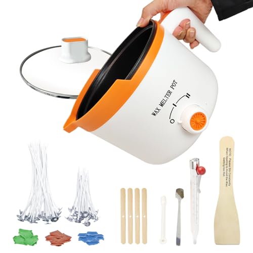 Ksedcon Olla Eléctrica De Fusion Para Velas Fundidor De Cera Para Velas Con Interruptor Giratorio, Olla Para Derretir Cera Antiadherente Pequeña Con Resistencia Al Calor Ksedcon Olla Eléctrica De Fusion Para Velas Fundidor De Cera Para Velas Con Interruptor Giratorio, Olla Para Derretir Cera Antiadherente Pequeña Con Resistencia Al Calor