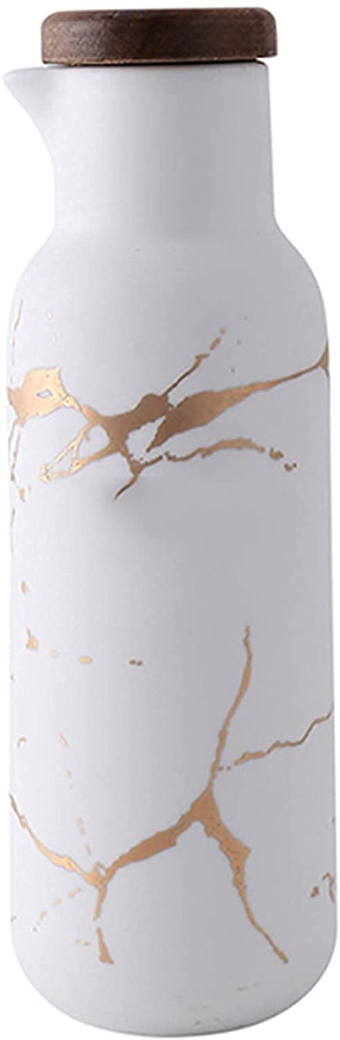 Dispensador De Aceite De Oliva Y Vinagre Botellas De Vinagrera, Botella Dispensadora De Aceite, (380 ML), Botella Dispensadora De Aceite De Oliva De Mesa De Cerámica-Salsa De Soja O Vinagrera De Vinag