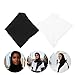 LOGOFUN 2pcs Solid Color Polyester Scarf for Women Fashion Soft Hijab Long Wrap Islamic Prayer Jersey Abaya
