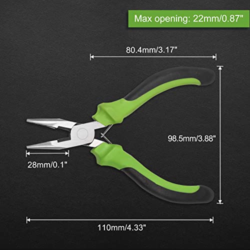 Image of Mini Long Nose Pliers with Cutter 4.5 Inch Wire Cutters Wire Cutting Tool Jewelry Making Pliers Handcraft Beading Repair Tool