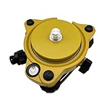 Yellow Tribrach with Optical Plummet and Fixed Adapter, 5/8x11 Thread Mount for Total Station, GPS GNSS Receiver, Prism Pole, Tripod Surveying Accessory