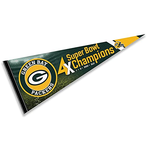 Drapeau fanion Packers WinCraft pour décorer un salon de passionné de football américain