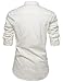 NEARKIN (NKNKN350 Beloved Men Henley Neck Long Sleeve Daily Look Linen Shirts Ivory US S(Tag Size S)