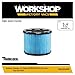 WORKSHOP Wet/Dry Vacs Vacuum Filters WS12045F Fine Dust Wet/Dry Vacuum Filter (Single Shop Vacuum Cleaner Cartridge Filter) For WORKSHOP 3-Gallon to 4-1/2-Gallon Shop Vacuum Cleaners