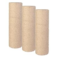 Trixie 43990 Ersatzstamm, Sisal, ø 9 × 30 cm, Natur (Packung mit 3)