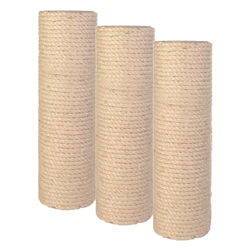 Trixie 43990 Ersatzstamm, Sisal, ø 9 × 30 cm, Natur (Packung mit 3)