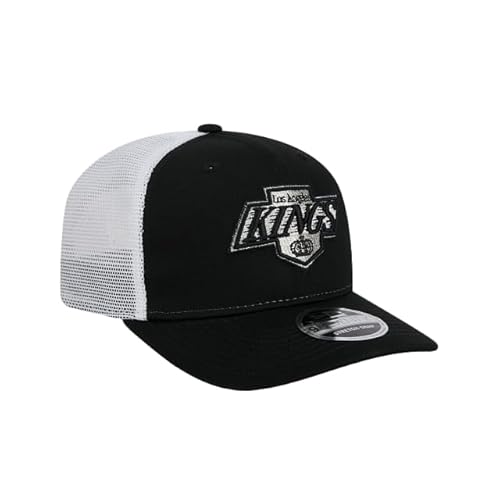 Black Los Angeles Kings Core Trucker 9SEVENTY Stretch-Snap Hat by New Era
