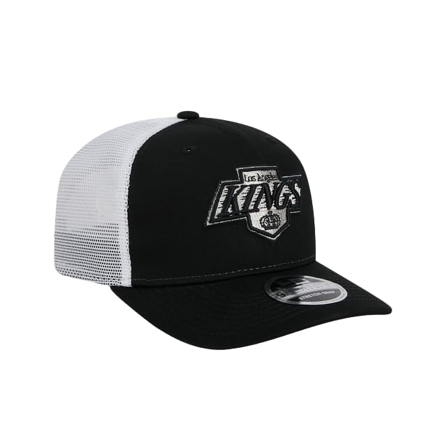 Black Los Angeles Kings Core Trucker 9SEVENTY Stretch-Snap Hat by New Era