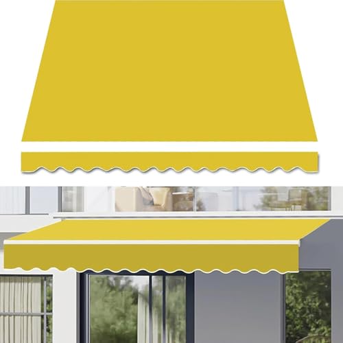 Toile store banne usée ? Remplacez-la par cette toile jaune 4x1,5m