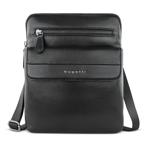 Bolso cruzado para hombre de cuero bugatti Nome mediano, dile adiós a los bolsillos llenos