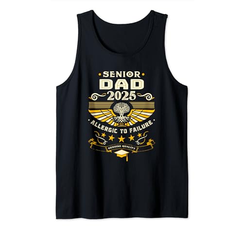 Mens Proud Senior Dad Shirt Class of 2025 Decorations 2025 Tank Top