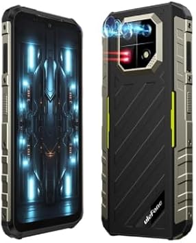 Global Premier Ulefon Armor 22 Enhanced Cell Phone, 16GB 8GB+8GB RAM, 256GB ROM, Android 13 Smartphones, NFC 64MP 4G PhoneGreen