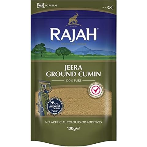 Rajah Jeera Ground Cumin - Gemahlener Kreuzkümmel mit starkem Aroma und authentischem Geschmack - 1 x 100 g Cover
