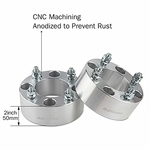 Gasupply 4X110 Wheel Spacers 2 Inch, Atv Wheel Spacers Adapters 74Mm Hub Bore With 10×1.25 Studs, Compatible With Honda, Suzuki, Bombardier, 2 Pack #TOP3