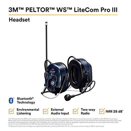 Image of 3M PELTOR WS LiteCom PRO III Headset, Neckband