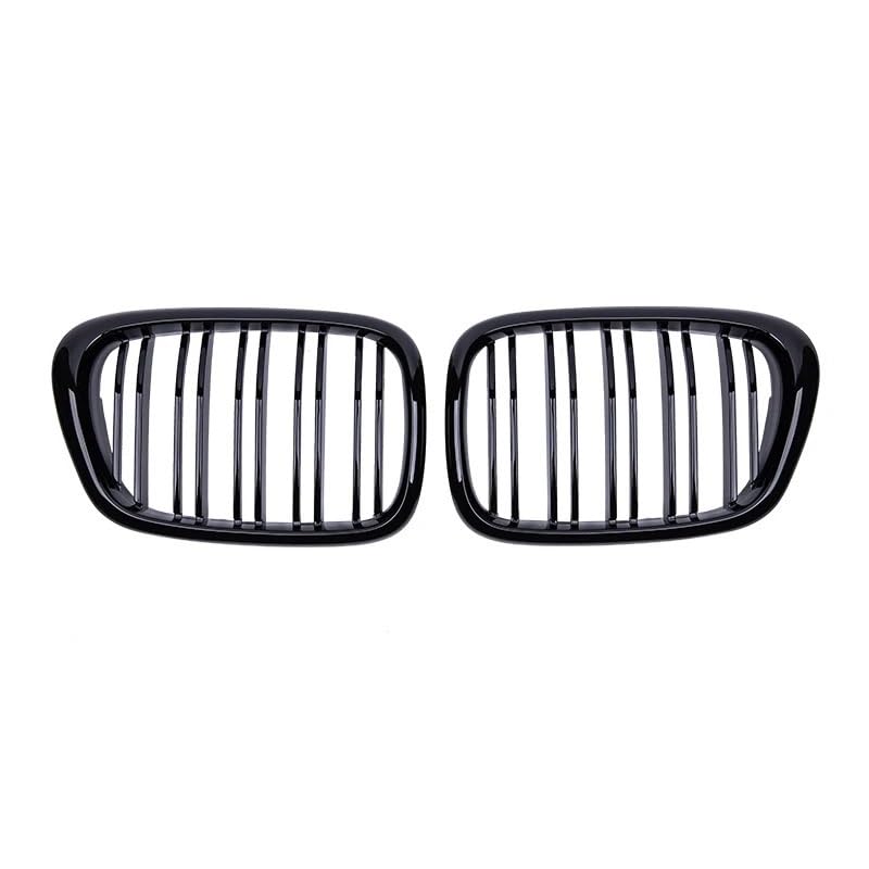 Parrilla de carreras negra brillante para BMW E39 Serie 5 en doble línea
