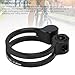 RiToEasysports Bike Seat Post Clamp, Bicycle Seatpost Clamp Aluminum Alloy Hollow Design for Mountain Road Bike 27.2mm 28.6mm Seat Tube (Black)