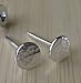 6mm Round Circle Hammered Stud Earrings Polished Sterling Silver Handmade in USA