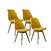 RED DECO Set aus 4 Esszimmerstühlen Style scandinave LAGOM