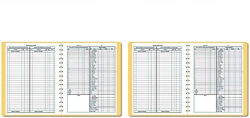 Dome 612 Bookkeeping Record, Tan Vinyl Cover, 128 Pages, 8 1/2 X 11 Pages - 3 Pack #TOP1