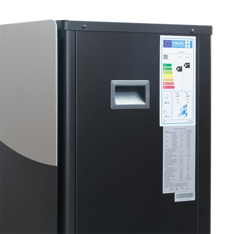 Bomba de Calor Aire Agua, 400V Trifásica a 50Hz, Capacidad de Calefacción 10KW, Control Inteligente WiFi, R32, Uso Industrial para Calefacción, Refrigeración y Calentamiento de Agua