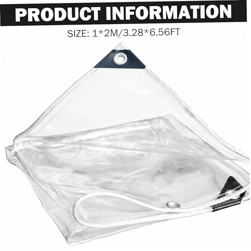 Bâche imperméable renforcée transparente très résistante pour abris extérieurs