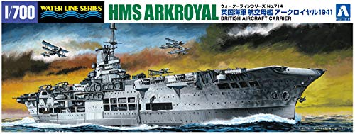 青島文化教材社 1/700 ウォーターラインシリーズ イギリス海軍 航空母艦 アークロイヤル 1941 プラモデル 714のサムネイル