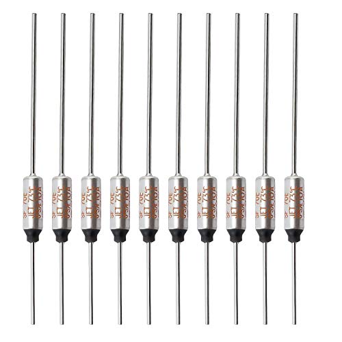 SF70E-73 Degree Metal Thermal Cutoffs Thermal Fuse 10A 250V for Motor Transformer Electric Industrial Home Appliance 10Pcs